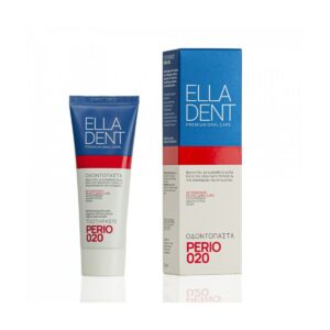EllaDent Perio 020 Οδοντόκρεμα κατά της οδοντικής πλάκας, άμεση ανακούφιση από ερεθισμούς & φλεγμονές στη στοματική κοιλότητα 75ml