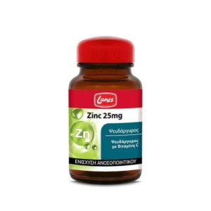 Lanes Zinc 25mg Με Ψευδάργυργο & Με Βιταμίνη C 30tabs