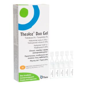 Thealoz Duo Gel Οφθαλμικές Σταγόνες με Υαλουρονικό Οξύ για Ξηροφθαλμία 30x0.4ml