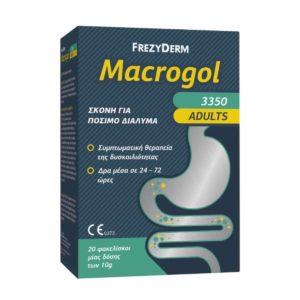 Frezyderm Macrogol 3350 Adults Συμπλήρωμα Σε Σκόνη Για Θεραπεία Της Δυσκοιλιότητας 10x20gr