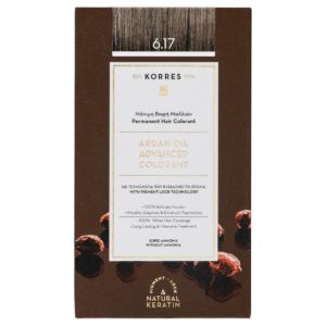 Korres Argan Oil Advanced Colorant 6.17 Ξανθό Σκούρο Μπεζ 50ml