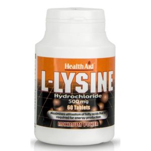 Health Aid L-Lysine 500mg 60 ταμπλέτες