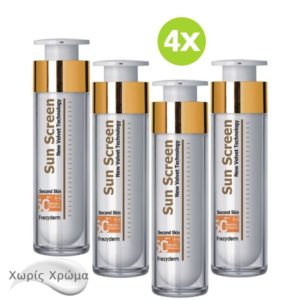 Frezyderm Sunscreen Velvet Face Cream SPF 50 Αντηλιακή Κρέμα Προσώπου Χωρίς Χρώμα 50ML(4x-Τμχ)
