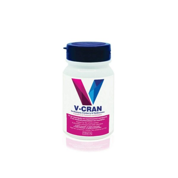 Vencil V-Cran Cranberry & Προβιοτικά 60 κάψουλες