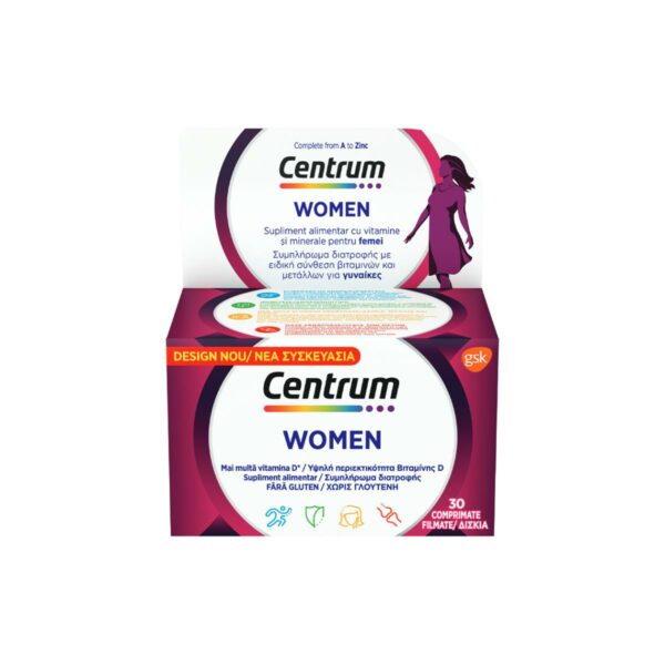 Centrum Women Βιταμίνη για Ενέργεια & Ανοσοποιητικό 30 ταμπλέτες