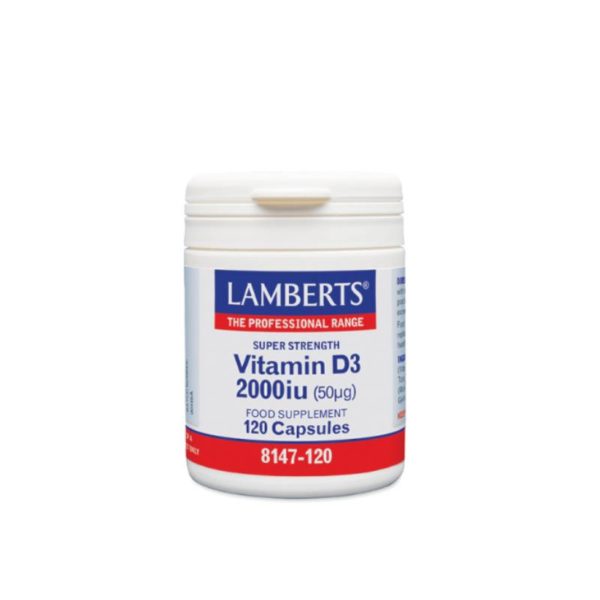 Lamberts Vitamin D3 2000iu 120 κάψουλες