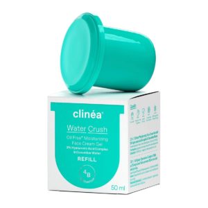 Clinea Water Crush Refill Light Ενυδατικό Gel Προσώπου Ημέρας για ΚανονικέςΜικτές Επιδερμίδες με Υαλουρονικό Οξύ 50ml