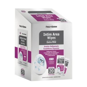 Frezyderm Intim Area Wipes Extra Mild pH 4 Μαντηλάκια Καθαρισμού 20τμχ