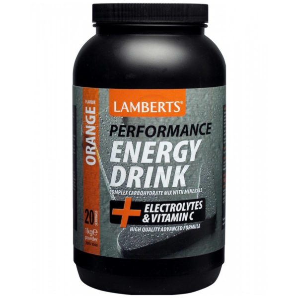 Lamberts Performance Energy Drink Electrolytes & Vitamin C με Γεύση Πορτοκάλι 1000gr