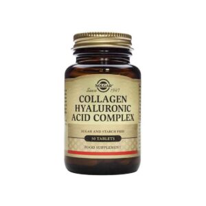 Solgar Collagen Hyaluronic Acid Complex 120mg Συμπλήρωμα Διατροφής με Κολλαγόνο & Υαλουρονικό Οξύ για Λαμπερό Δέρμα & Υγιείς Αρθρώσεις, 30tabs
