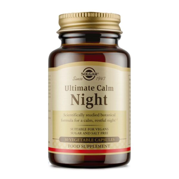 Solgar Ultimate Calm Night Συμπλήρωμα για τον Ύπνο 30 φυτικές κάψουλες