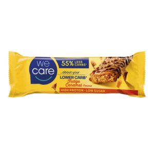 WeCare 55% Less Carbs Μπάρα Πρωτεΐνης με Γεύση Caramel Fudge 60gr