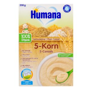 Humana Βρεφική Κρέμα 5 Δημητριακά 6m+ 200gr