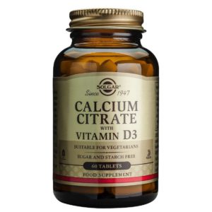 Solgar Calcium Citrate with Vitamin D3 250mg 60 ταμπλέτες