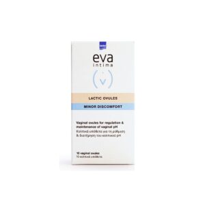 Intermed Eva Intima Minor Discomfort Lactic Ovules Κολπικά Υπόθετα με Χαμομήλι και Αλόη 10τμχ