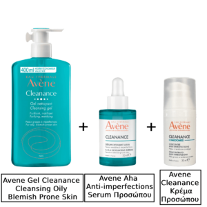 Avene gel Cleanance & Avene Aha Anti-imperfections & Avene Cleanance προσωπου