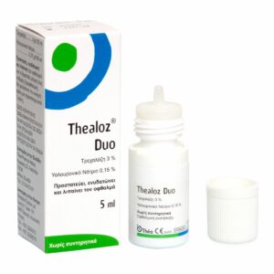 Thea Pharma Hellas Thealoz Duo Οφθαλμικές Σταγόνες με Υαλουρονικό Οξύ για Ξηροφθαλμία 5ml