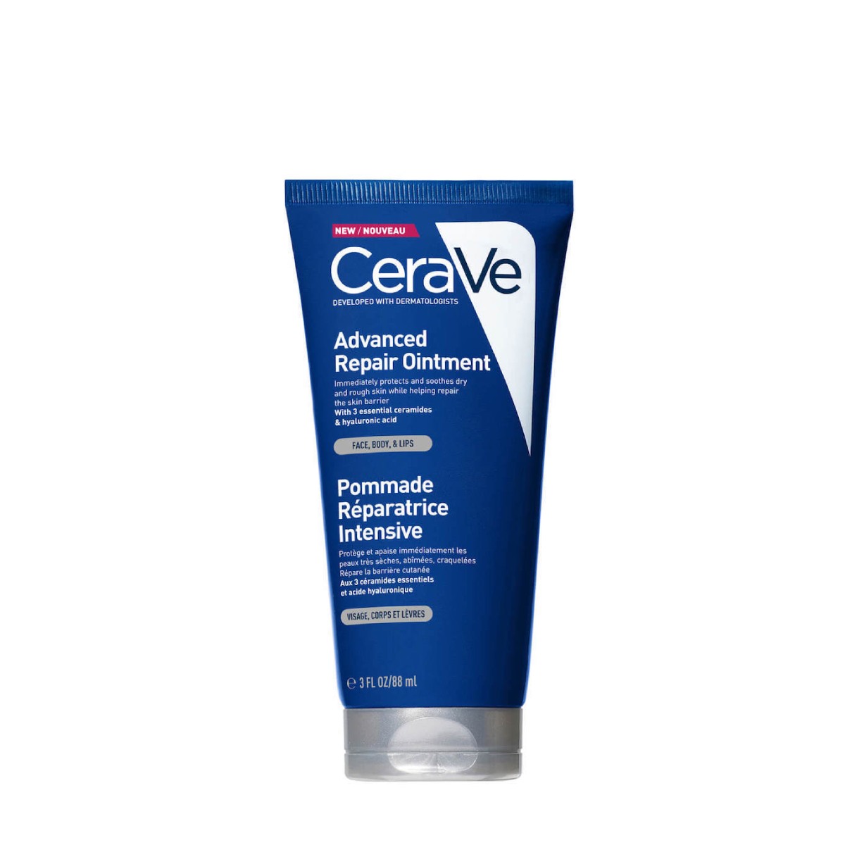 CERAVE Advanced Repair Ointment, Επανορθωτική Αλοιφή για Πρόσωπο, Σώμα & Χείλη με 3 Ceramides - 88ml
