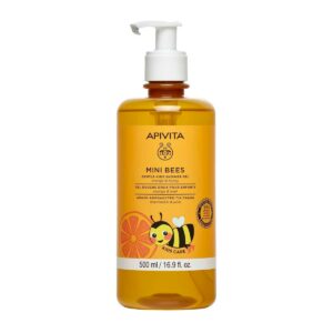 Apivita Υποαλλεργικό Παιδικό Αφρόλουτρο Mini Bees με Μέλι Πορτοκάλι σε Μορφή Gel 500ml