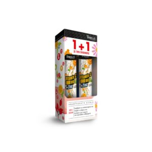 Ino Plus Vitamin C 1000mg & Zinc Βιταμίνη για Ενέργεια & Ανοσοποιητικό 1000mg Πορτοκάλι 40 αναβράζοντα δισκία