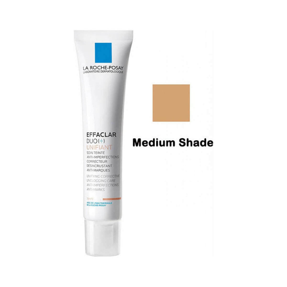 La Roche Posay Effaclar Duo+ Unifiant Medium 24ωρο Ενυδατικό & Αντιγηραντικό Gel Προσώπου Ημέρας με Χρώμα για Λιπαρές Επιδερμίδες κατά των Ατελειών & της Ακμής 40ml