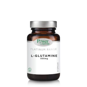 Power of Nature Platinum Range L-Glutamine 500mg, 30caps