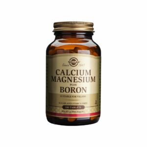 Solgar Calcium Magnesium plus Boron Συμπλήρωμα Διατροφής Μαγνησίου & Βορίου για Καλή Υγεία των Οστών - Χρήσιμο Κατά την Διάρκεια της Εμμηνόπαυσης, 100tabs