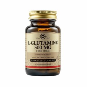 Solgar L-Glutamine 500mg Συμπλήρωμα Γλουταμίνης - Υγεία Ανοσοποιητικού Συστήματος, Εντέρων & Εγκεφάλου - Ιδανικό για Άτομα Έντονη Σωματική Άσκηση, 50veg.caps