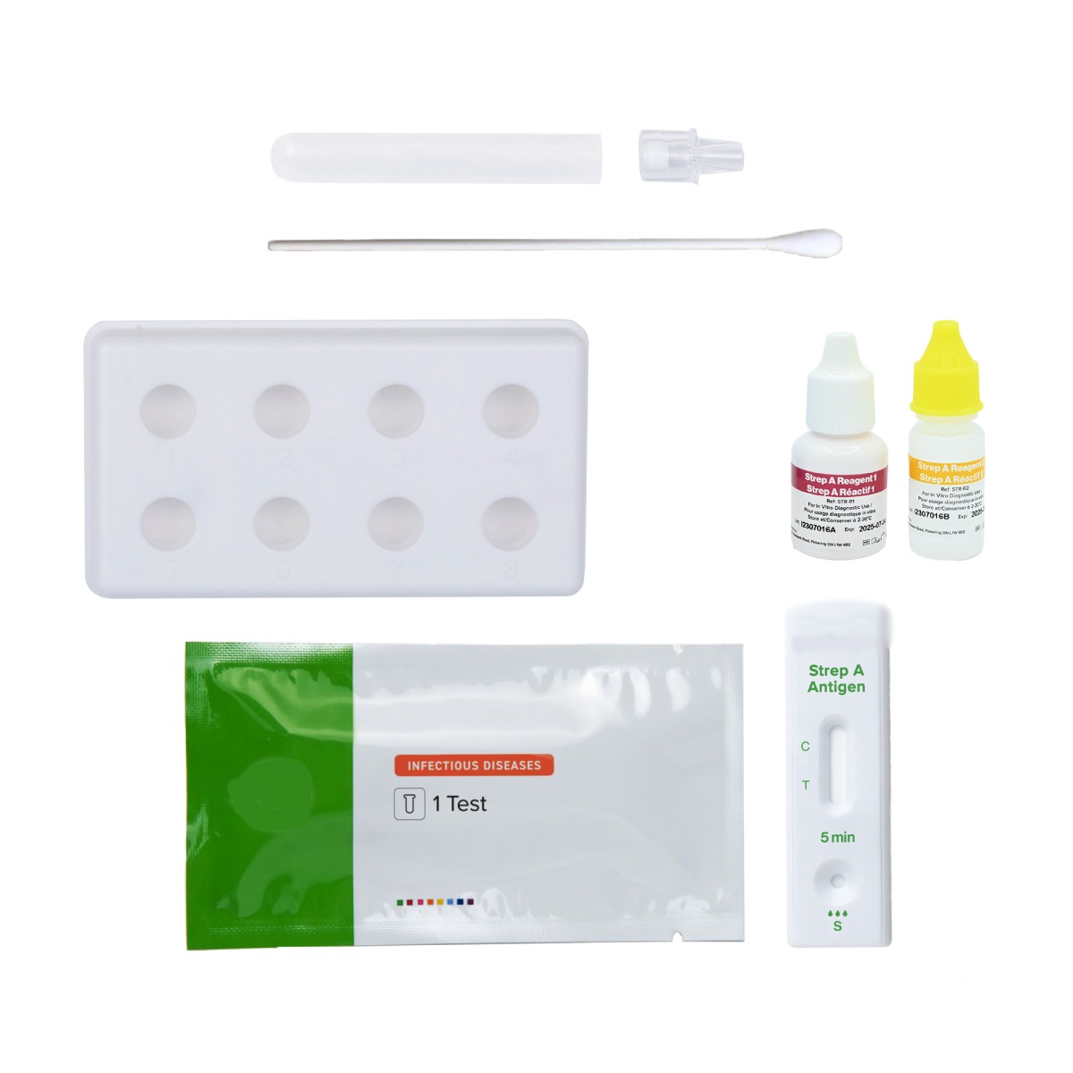 Test Strep A 1τμχ Τεστ Στρεπτόκοκκου