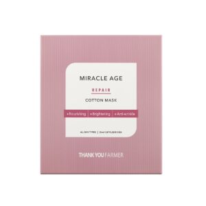 Thank You Farmer Miracle Age Repair Cotton Mask Υφασμάτινη Μάσκα Προσώπου Αντιγήρανσης & Θρέψης, 25ml