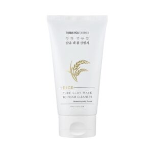 Thank You Farmer Rice Pure Clay Mask to Foam Cleanser Αφρώδες Καθαριστικό Προσώπου, 150ml