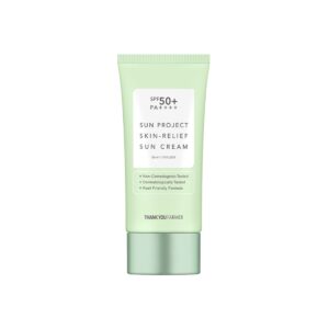 Thank You Farmer Sun Project Skin Relief Sun Cream Αντηλιακό Προσώπου SPF50+, 50ml