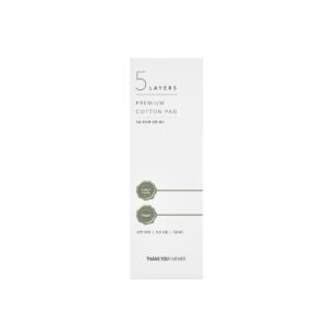 Thank you Farmer 5 Layers Premium Cotton Pad Βαμβάκι Ντεμακιγιάζ Διπλής Όψης, 80τεμ