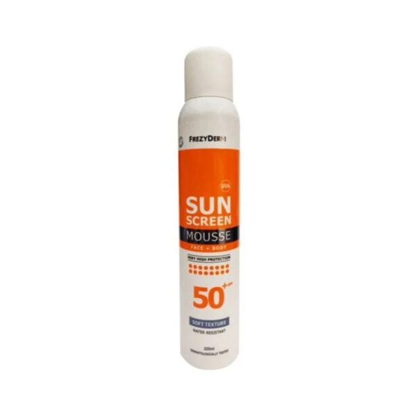 Frezyderm Sunscreen Mousse Προσώπου και Σώματος 50+Spf 200ml