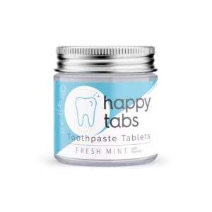 Happy Tabs οδοντόκρεμα σε ταμπλέτες Fresh Mint με φθόριο 80 tabs