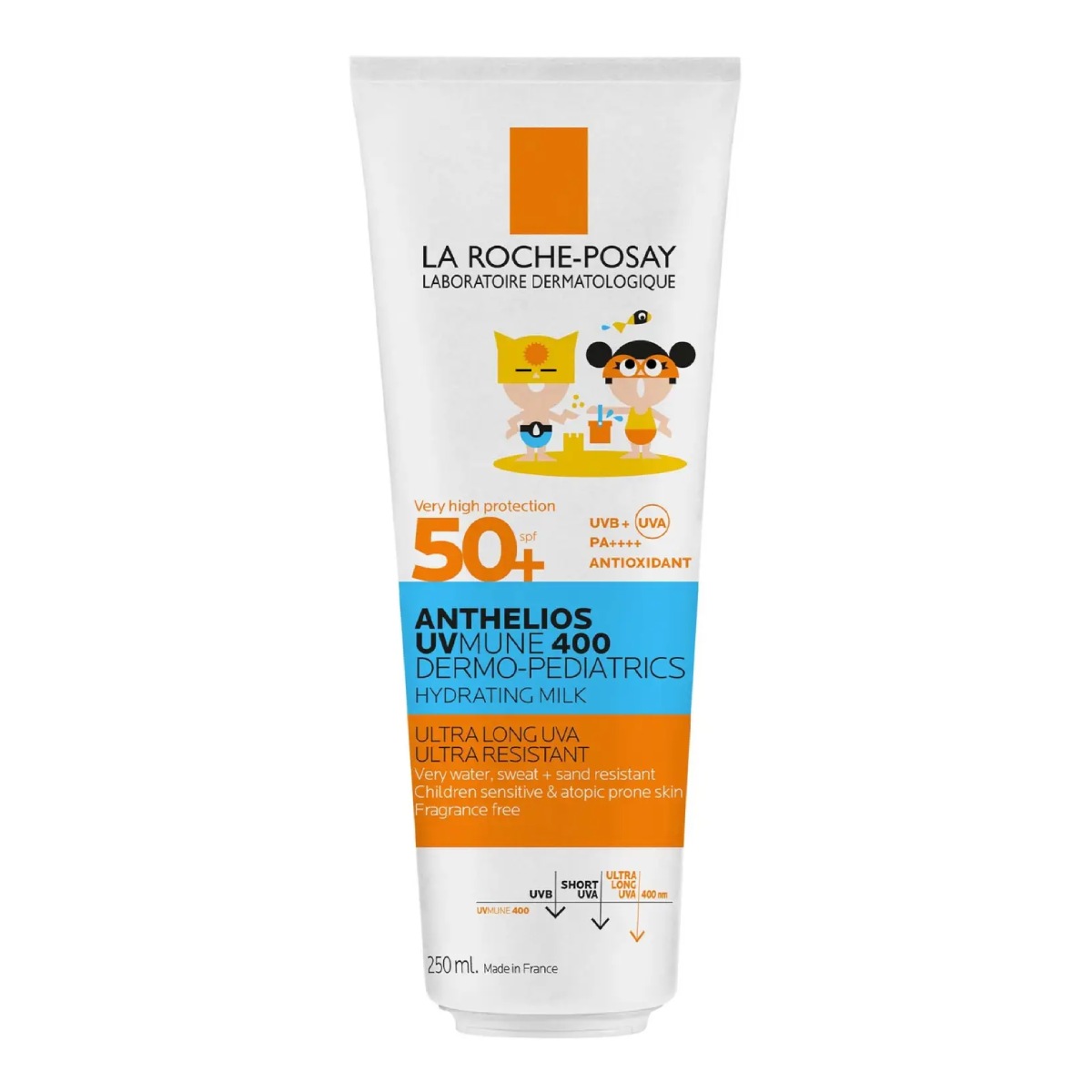 La Roche Posay Anthelios Uvmune 400 Dermo-Pediatrics Hydrating Lotion SPF 50+ Παιδικό Ενυδατικό Αντηλιακό Γαλάκτωμα για Ευαίσθητο & με Τάση Ατοπίας Δέρμα, 250ml