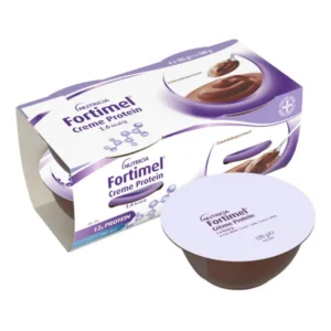 Nutricia Fortimel Creme Protein Ειδικό Συμπλήρωμα Διατροφής 4 x 125gr Σοκολάτα