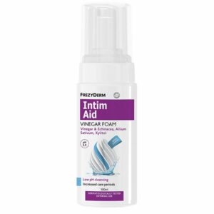 Frezyderm Intim Aid Vinegar Foam Ειδικός Αφρός Καθαρισμού Ευαίσθητης Περιοχής Περίοδος Αυξημένης Φροντίδας 100ml