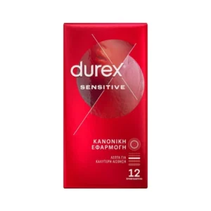 Durex Προφυλακτικά Sensitive Λεπτά 12τμχ
