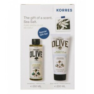 Korres Promo Pure Greek Olive Θαλασσινό Aλάτι Αφρόλουτρο 250ml & Eνυδατικό Γαλάκτωμα Σώματος 200ml