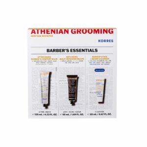 Korres Promo Athenian Grooming Barber's Essentials After Shave Balm για Μετά το Ξύρισμα 125ml & Αντιγηραντική Κρέμα Προσώπου Ματιών 50ml & Gel Καθαρισμού για Πρόσωπο Γένια 20ml