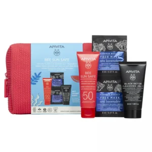 Apivita Bee Sun Safe Κρέμα Προσώπου Κατά Των Πανάδων & Των Ρυτίδων SPF50 50ml + ΔΩΡΟ Black Detox 50ml & Express Mask Sea Lavender 2x8ml