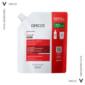 Vichy Dercos Energy+ Δυναμωτικό Σαμπουάν κατά της Τριχόπτωσης Refill 400ml