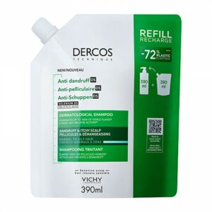 Vichy Dercos Anti-Dandruff DS Σαμπουάν Refill για Κανονικά - Λιπαρά Μαλλιά 390ml