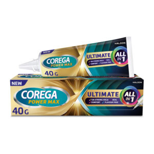 Corega Ultimate All-In-One για Ακόμη Μεγαλύτερη Δύναμη Μασήματος Στερεωτική Κρέμα Τεχνητής Οδοντοστοιχίας 40gr