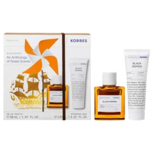 Korres Promo Black Pepper Eau De Toilette Ανδρικό Άρωμα 50ml & Black Pepper Γαλάκτωμα για Μετά το Ξύρισμα 125ml