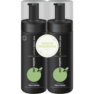 Frezyderm AC-Norm Active Foam Plus Αφρός Καθαρισμού Προσώπου για Ακνεϊκές Επιδερμίδες 2x150ml