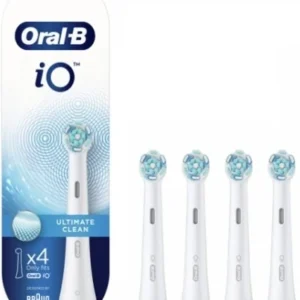 Oral-B iO Ultimate Clean Ανταλλακτικές Κεφαλές για Ηλεκτρική Οδοντόβουρτσα White 4τμχ