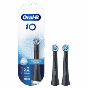 Oral-B iO Ultimate Clean Ανταλλακτικές Κεφαλές για Ηλεκτρική Οδοντόβουρτσα Black 2τμχ