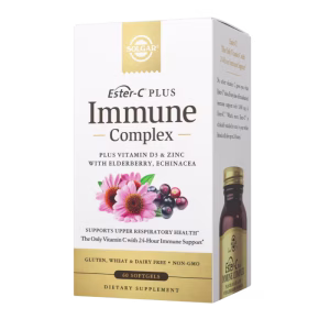 Solgar Ester-C Plus Immune Complex 1000mg Συμπλήρωμα για την Ενίσχυση του Ανοσοποιητικού 60 μαλακές κάψουλες
